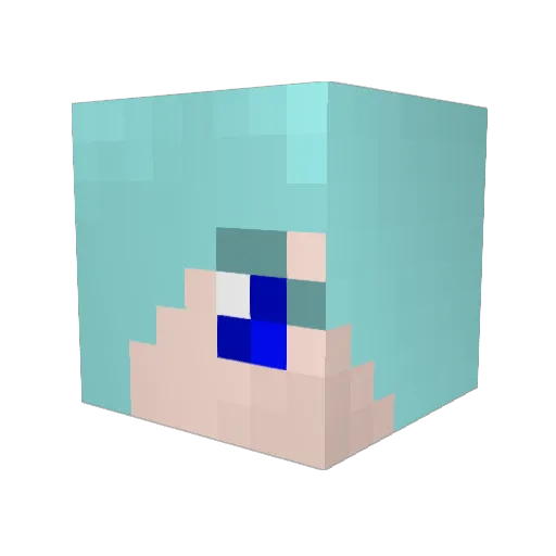 MunkyManiac3 Minecraft avatar head, 3D render