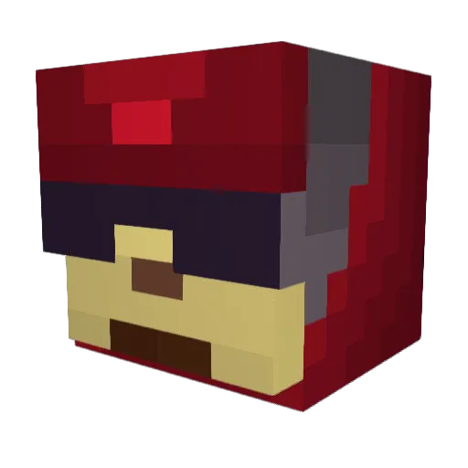 MunkyMo Minecraft avatar head, 3D render