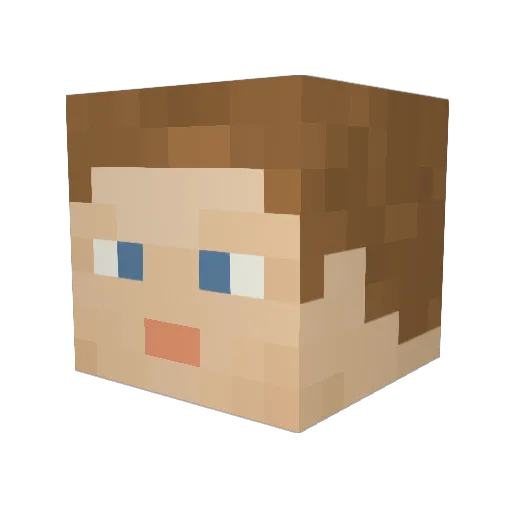 Munkyman112 Minecraft avatar head, 3D render
