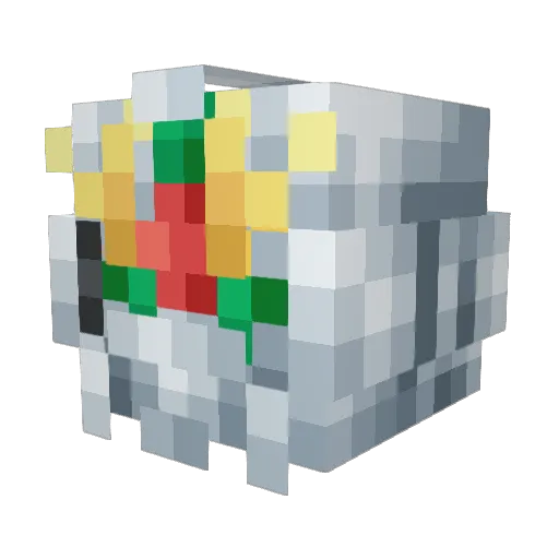 Munkzy Minecraft avatar head, 3D render
