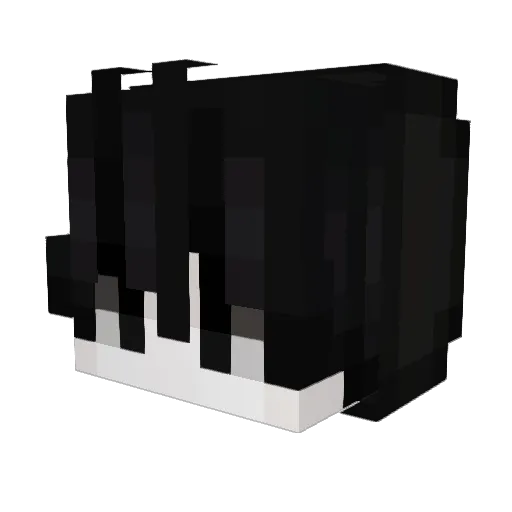 Munless Minecraft avatar head, 3D render