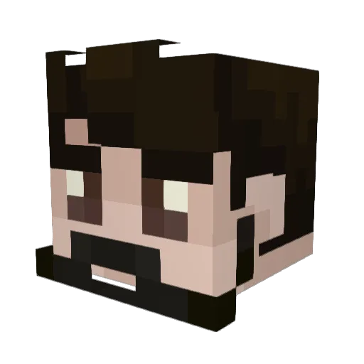 MunninZ Minecraft avatar head, 3D render