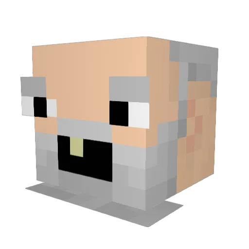 MunnyMan54 Minecraft avatar head, 3D render