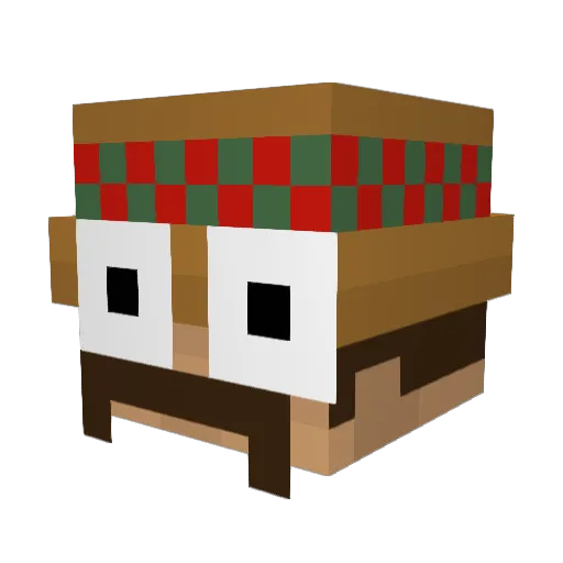 Muno15 Minecraft avatar head, 3D render