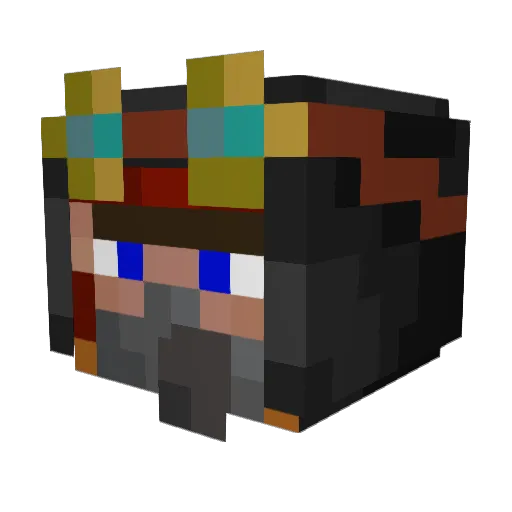 Munson_01 Minecraft avatar head, 3D render