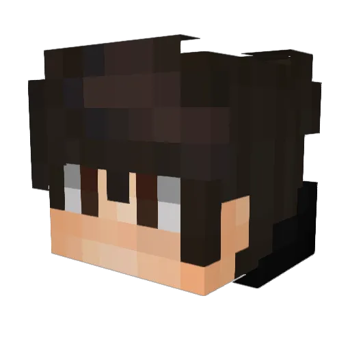 Munta_ Minecraft avatar head, 3D render
