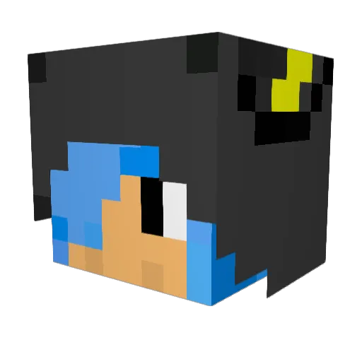 MuntantNinja47 Minecraft avatar head, 3D render