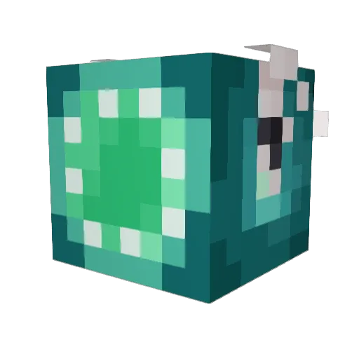 MunterBagel Minecraft avatar head, 3D render