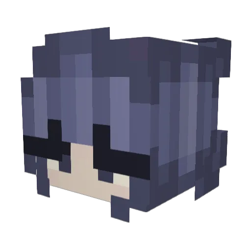 Muny07 Minecraft avatar head, 3D render