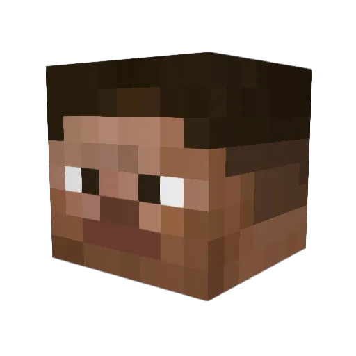 MunzDaGoat Minecraft avatar head, 3D render