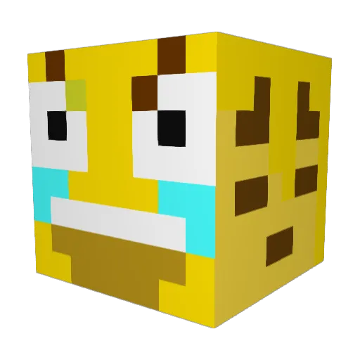 MuppenSwe Minecraft avatar head, 3D render