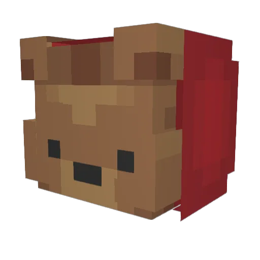 Muqeddes Minecraft avatar head, 3D render