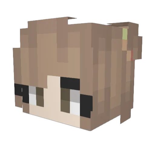 MuqnBot20 Minecraft avatar head, 3D render