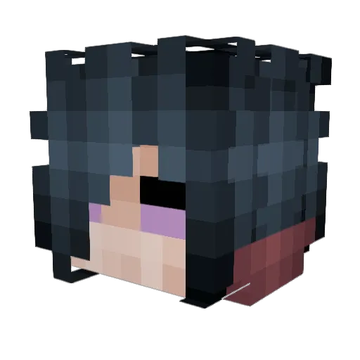 Muqo Minecraft avatar head, 3D render