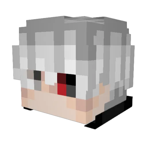 Muqrim Minecraft avatar head, 3D render