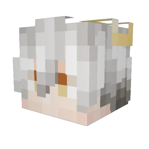 MurLuke Minecraft avatar head, 3D render