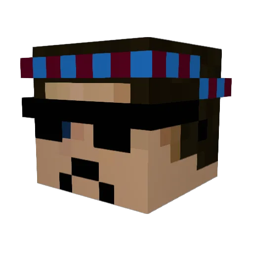 MuraTS61 Minecraft avatar head, 3D render