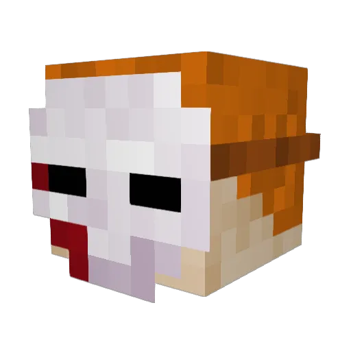 Mura_23 Minecraft avatar head, 3D render