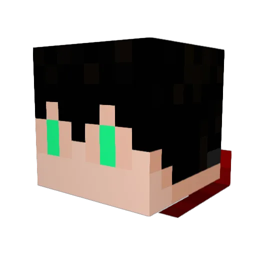 Muraleater Minecraft avatar head, 3D render