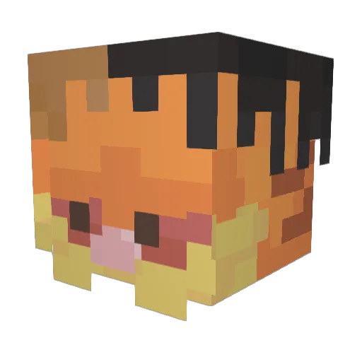 MuramY12 Minecraft avatar head, 3D render