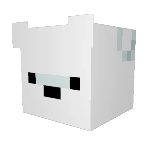 Muranaka Minecraft avatar head, 3D render