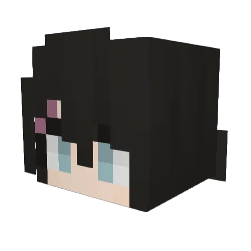 MurasaCZ Minecraft avatar head, 3D render
