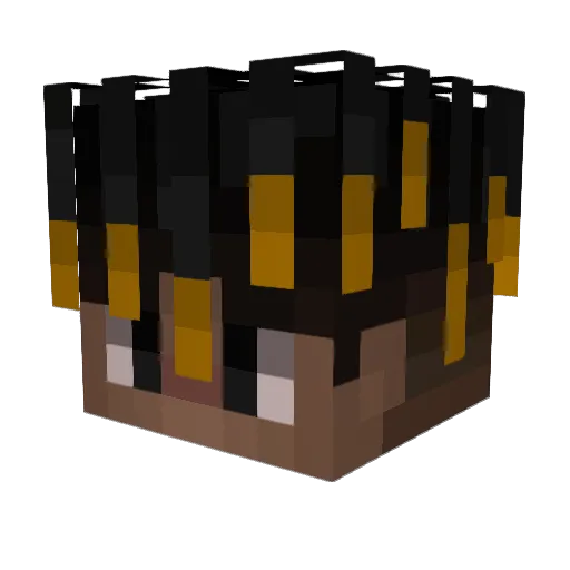 Murasaaa Minecraft avatar head, 3D render