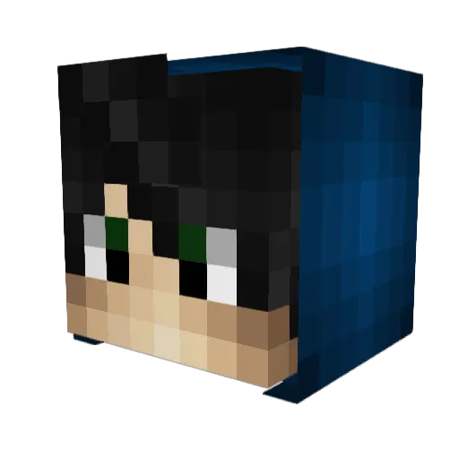 MuratCenik Minecraft avatar head, 3D render