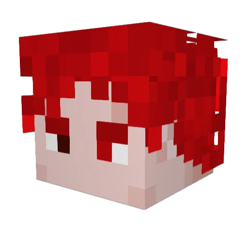 Muratoner13 Minecraft avatar head, 3D render