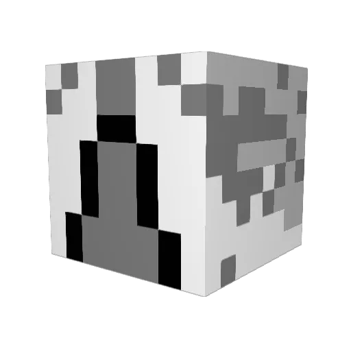 Muraud Minecraft avatar head, 3D render