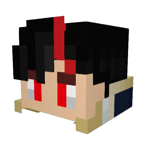 Murcer Minecraft avatar head, 3D render