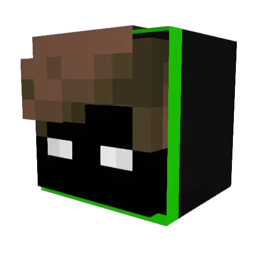 Murchick Minecraft avatar head, 3D render