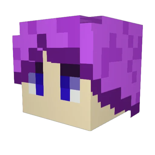 MurdBook Minecraft avatar head, 3D render