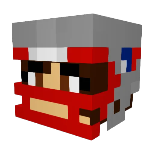 Murdah_18 Minecraft avatar head, 3D render