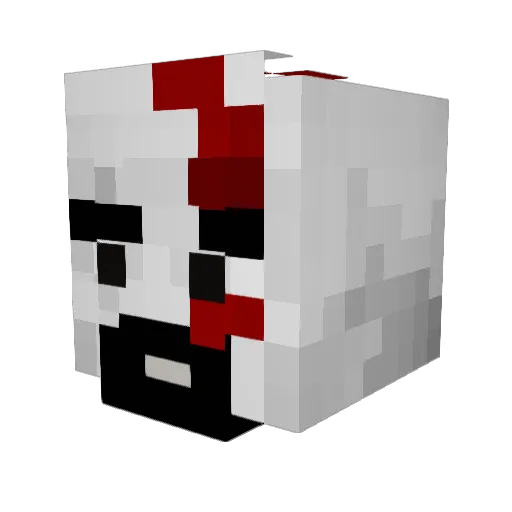 Murdaville Minecraft avatar head, 3D render
