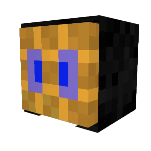 MurderWaffle Minecraft avatar head, 3D render