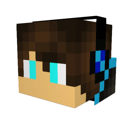 Murder_Gaming Minecraft avatar head, 3D render