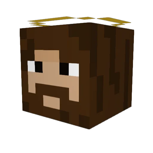 MurderedByAPig Minecraft avatar head, 3D render