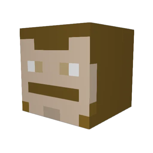 Murderface666 Minecraft avatar head, 3D render