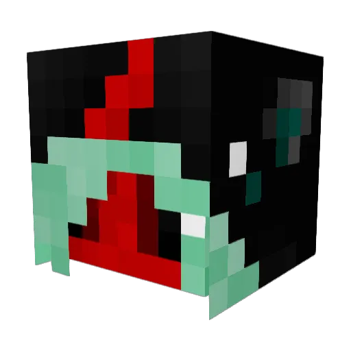 MurderingUnicorn Minecraft avatar head, 3D render