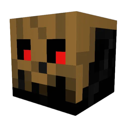 Murderp Minecraft avatar head, 3D render