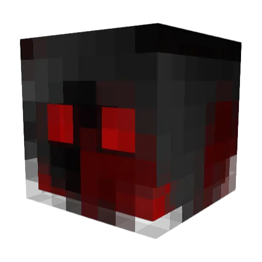Murderside Minecraft avatar head, 3D render