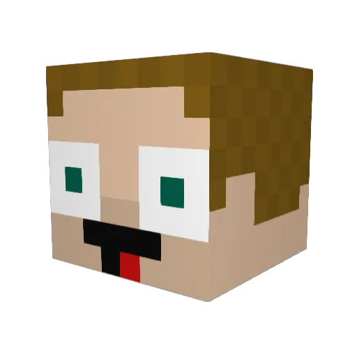 Murdi109 Minecraft avatar head, 3D render