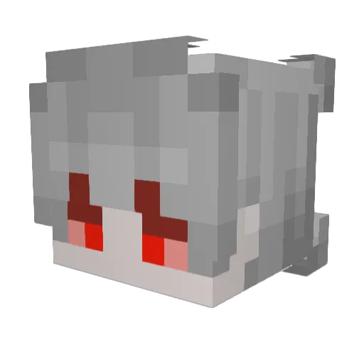 Murdise Minecraft avatar head, 3D render