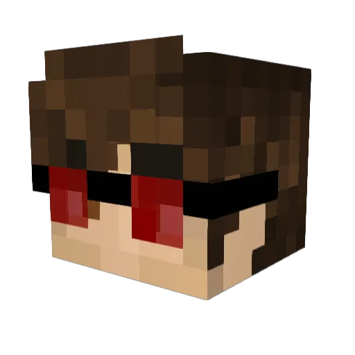 Murdock11 Minecraft avatar head, 3D render
