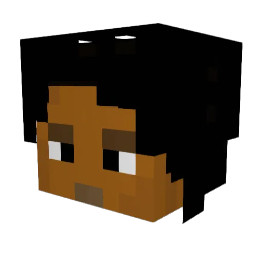 Murdock25 Minecraft avatar head, 3D render