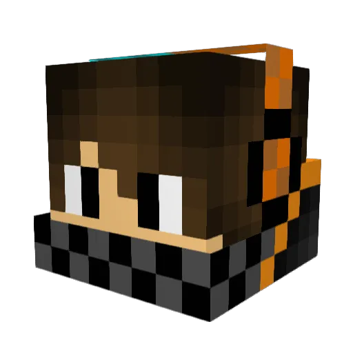 MurdockX Minecraft avatar head, 3D render