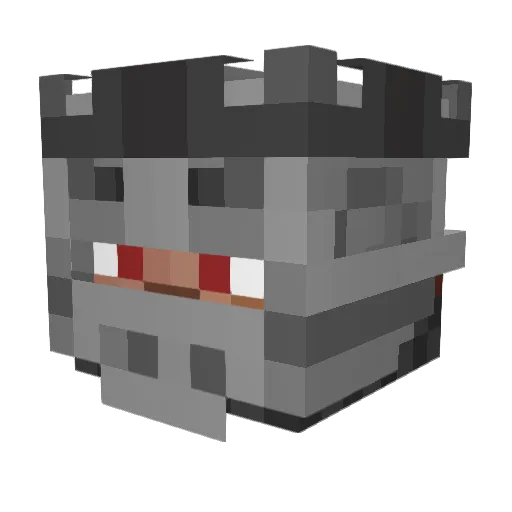 Murdock_Zero Minecraft avatar head, 3D render