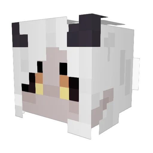 Mureenee Minecraft avatar head, 3D render