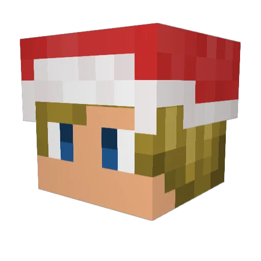 Mureno Minecraft avatar head, 3D render